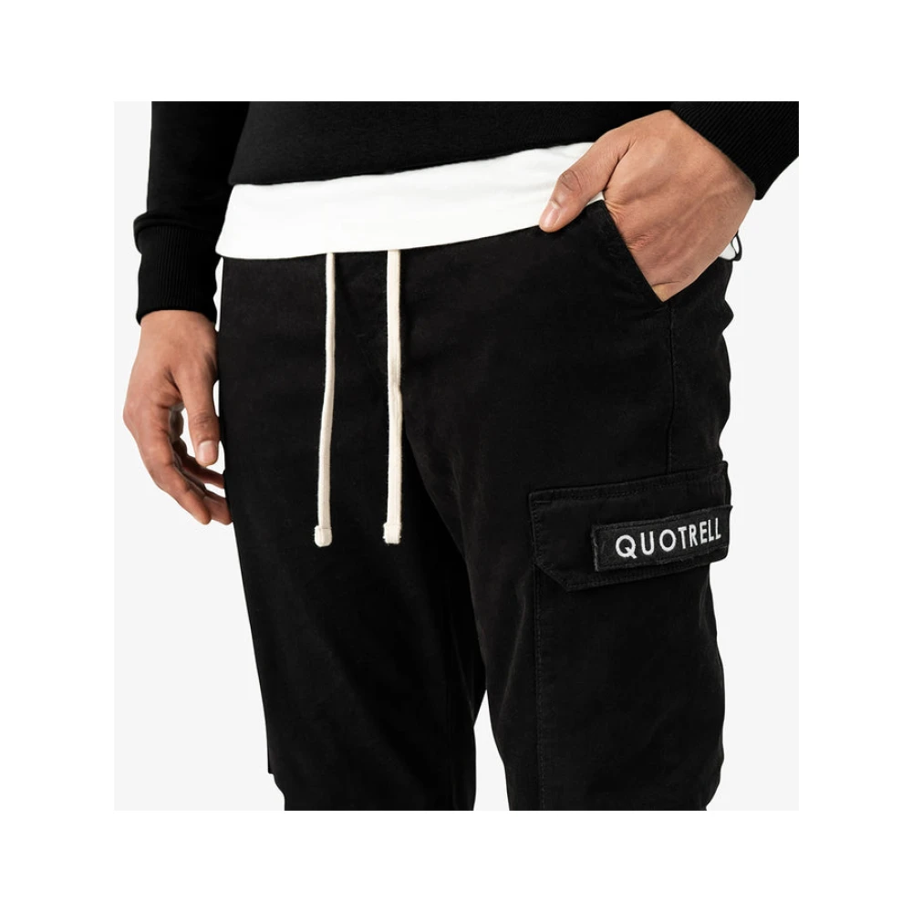 Quotrell Veelzijdige Stijl: Casablanca Cargo Broek Zwart Black Heren