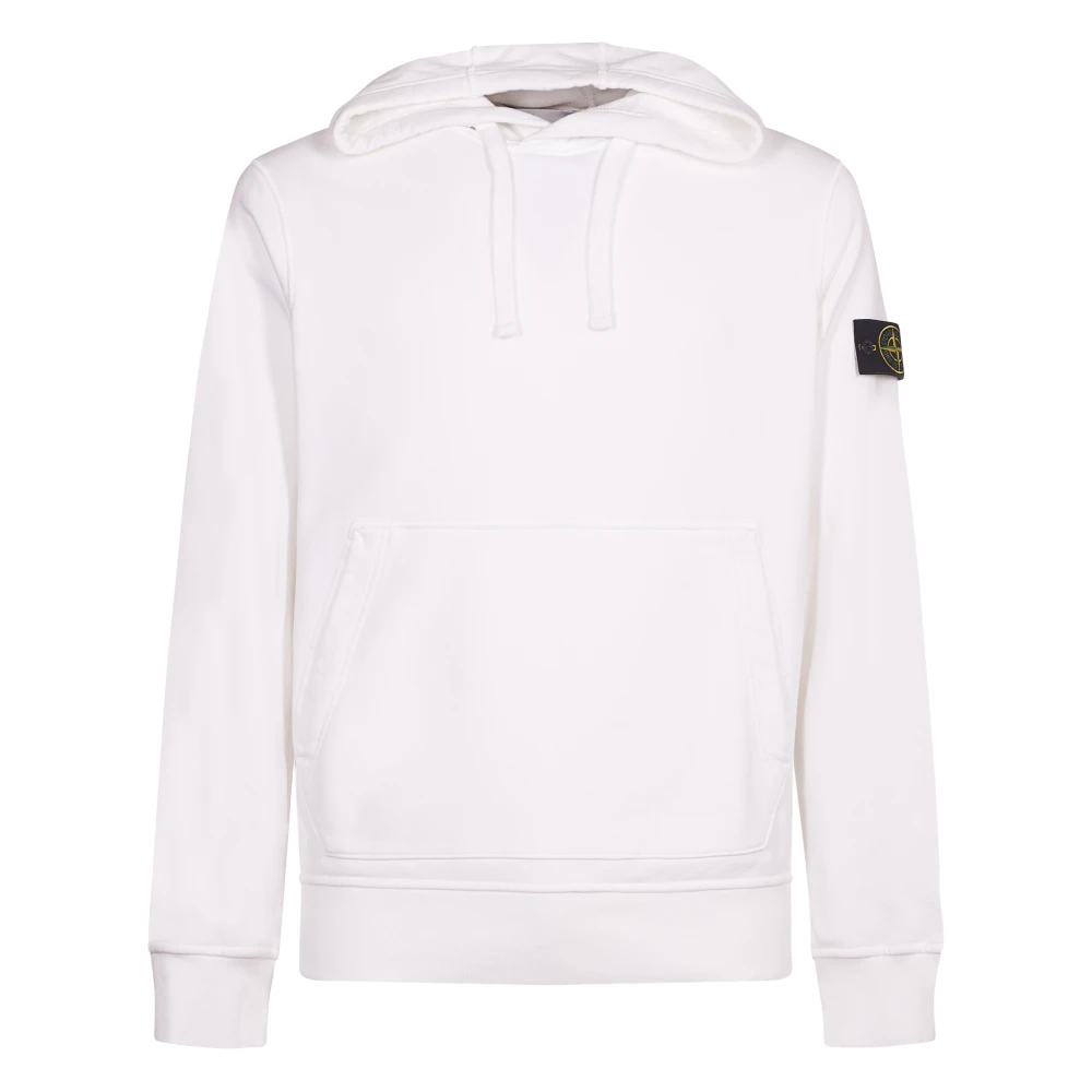 Stone Island Witte Sweaters voor Mannen White Heren