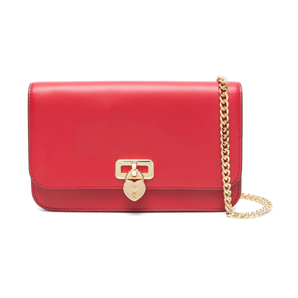 Ralph Lauren Women's Red Wallet On A Chain Large