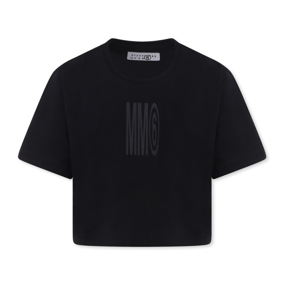 MAISON MARGIELA｜SHORT-SLEEVED ROUND NECK T-SHIRTS (S50G Maison Margiela T-shirt with logo - Black | S50GC0712M20060900