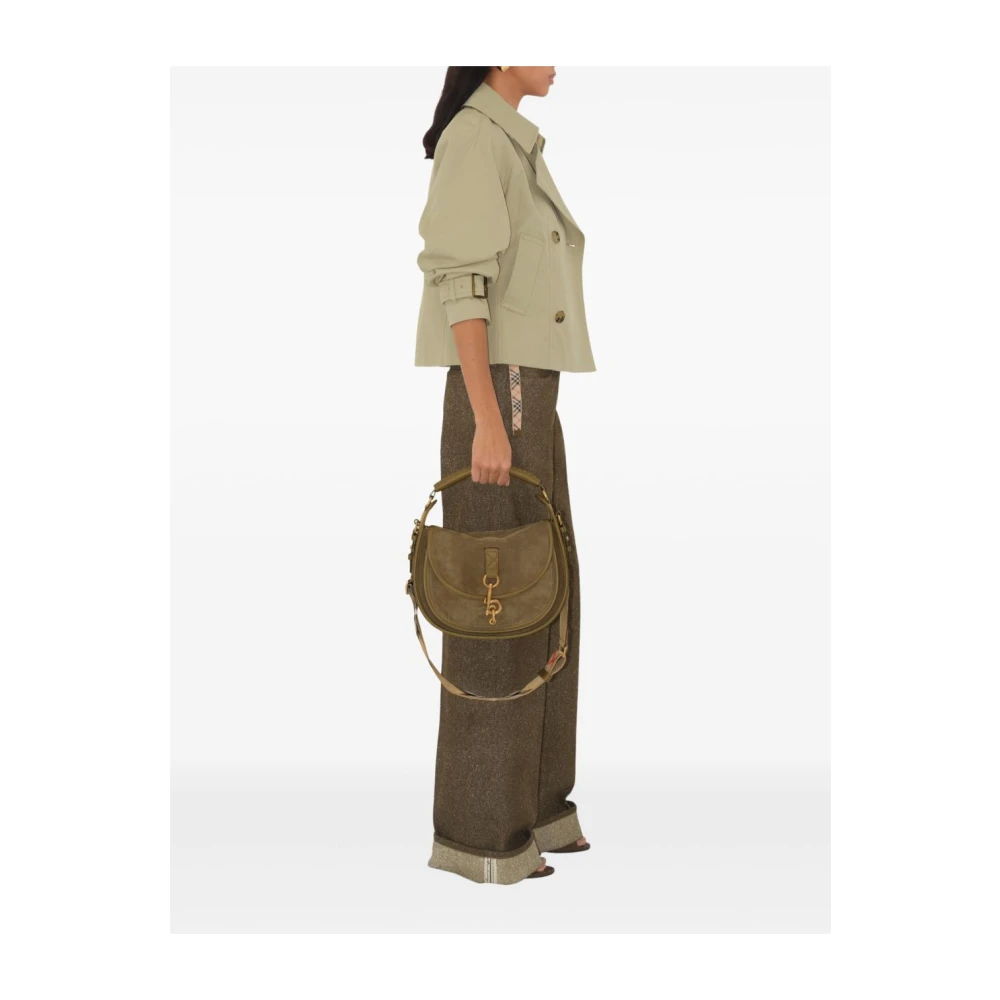 Burberry Stijlvolle Tassen Collectie Green Dames