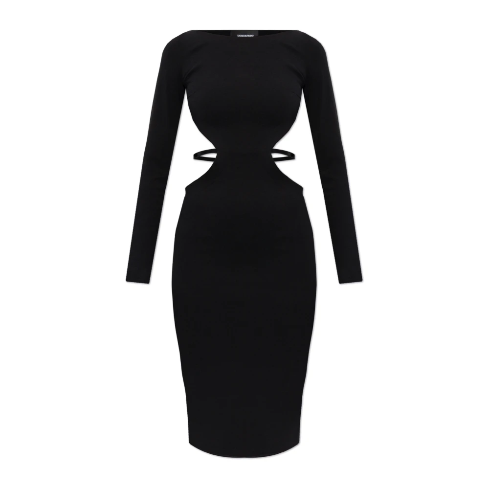 Dsquared2 Jurk met uitsparingen Black Dames