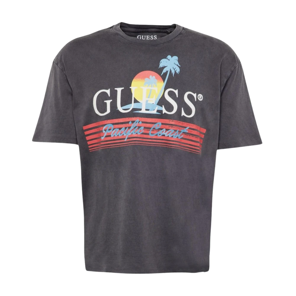 Guess Korte Mouw T-shirt Black Heren