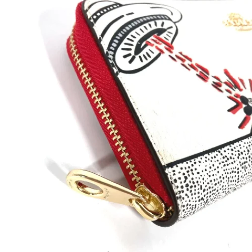 Coach Pre-owned Leather wallets White Dames