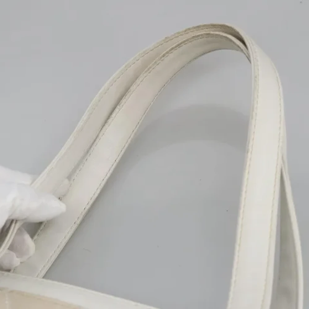 Chanel Vintage Pre-owned Canvas chanel-bags White Dames