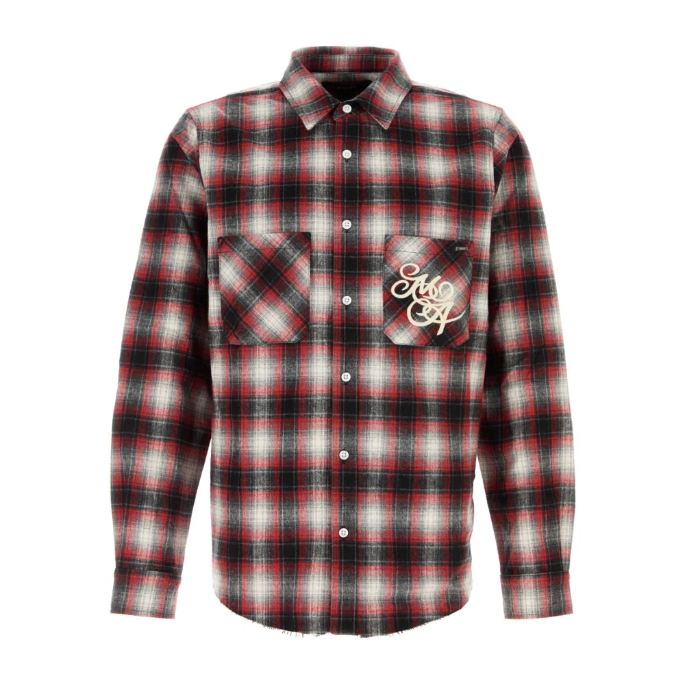Amiri Geborduurd Flanellen Overhemd Multicolor Heren