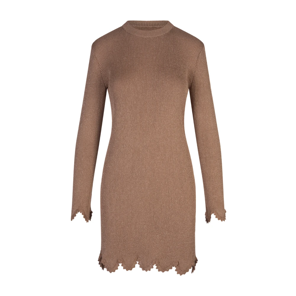 Chloé Bruine Minijurk met Golvend Patroon Brown Dames