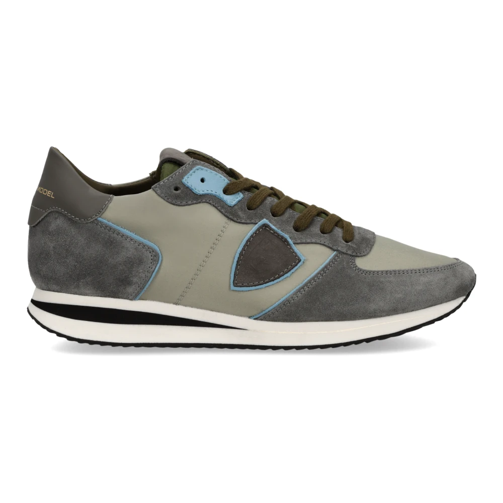 Philippe Model Men's Gray Sneakers, 12 Uk, Trpx Running