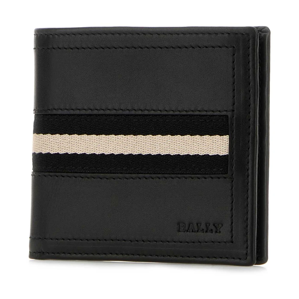 Bally Klassieke Leren Portemonnee Black Heren