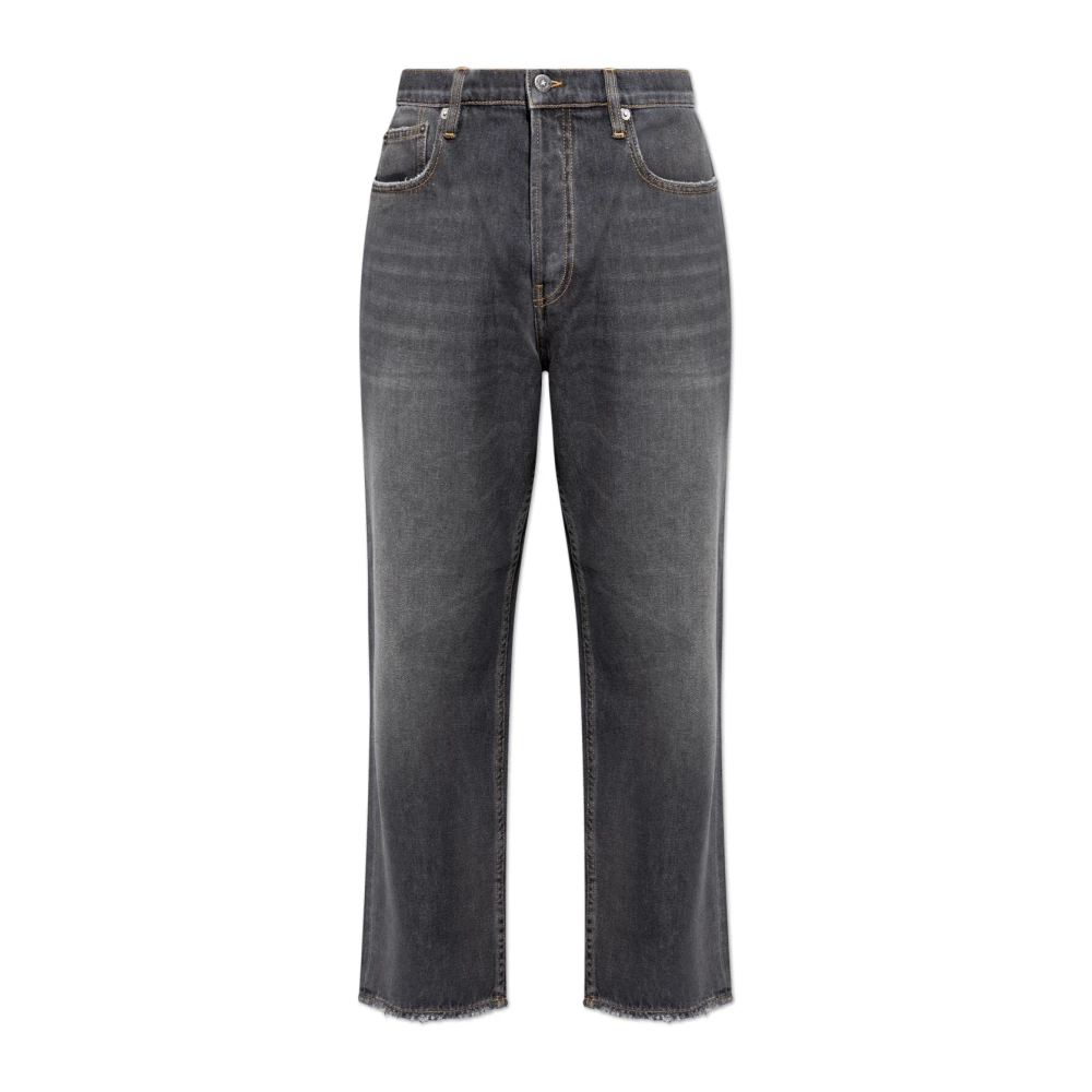 Golden Goose Men's Black Wide-Leg Jeans - Straight Fit Jeans - W31 - Jeans