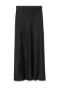 flared-hem-black-skirt