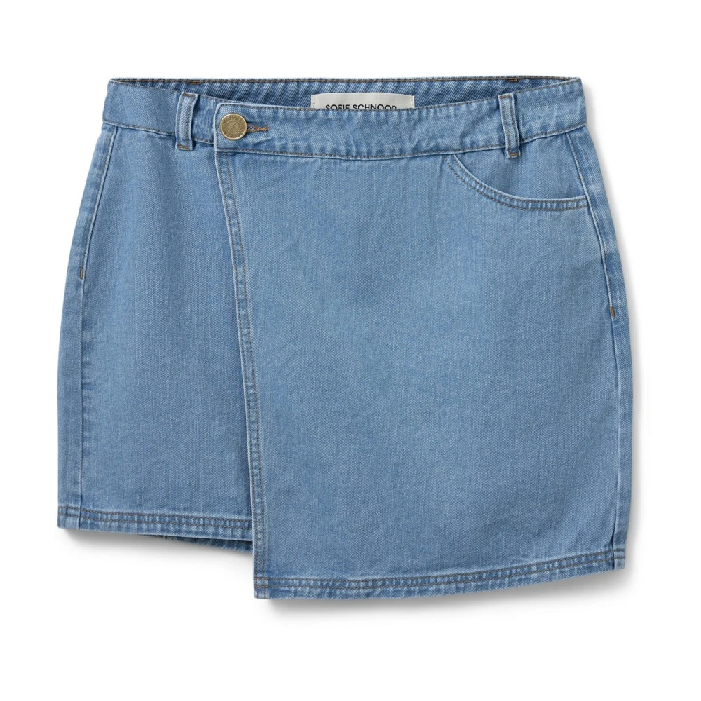 Sofie Schnoor Denim Blue Omslagrok Thinasw Model Blue Dames