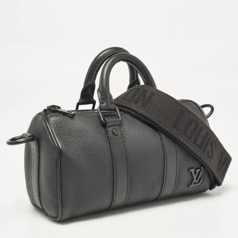 Louis Vuitton Vintage Pre-owned Leather louis-vuitton-bags Black Heren