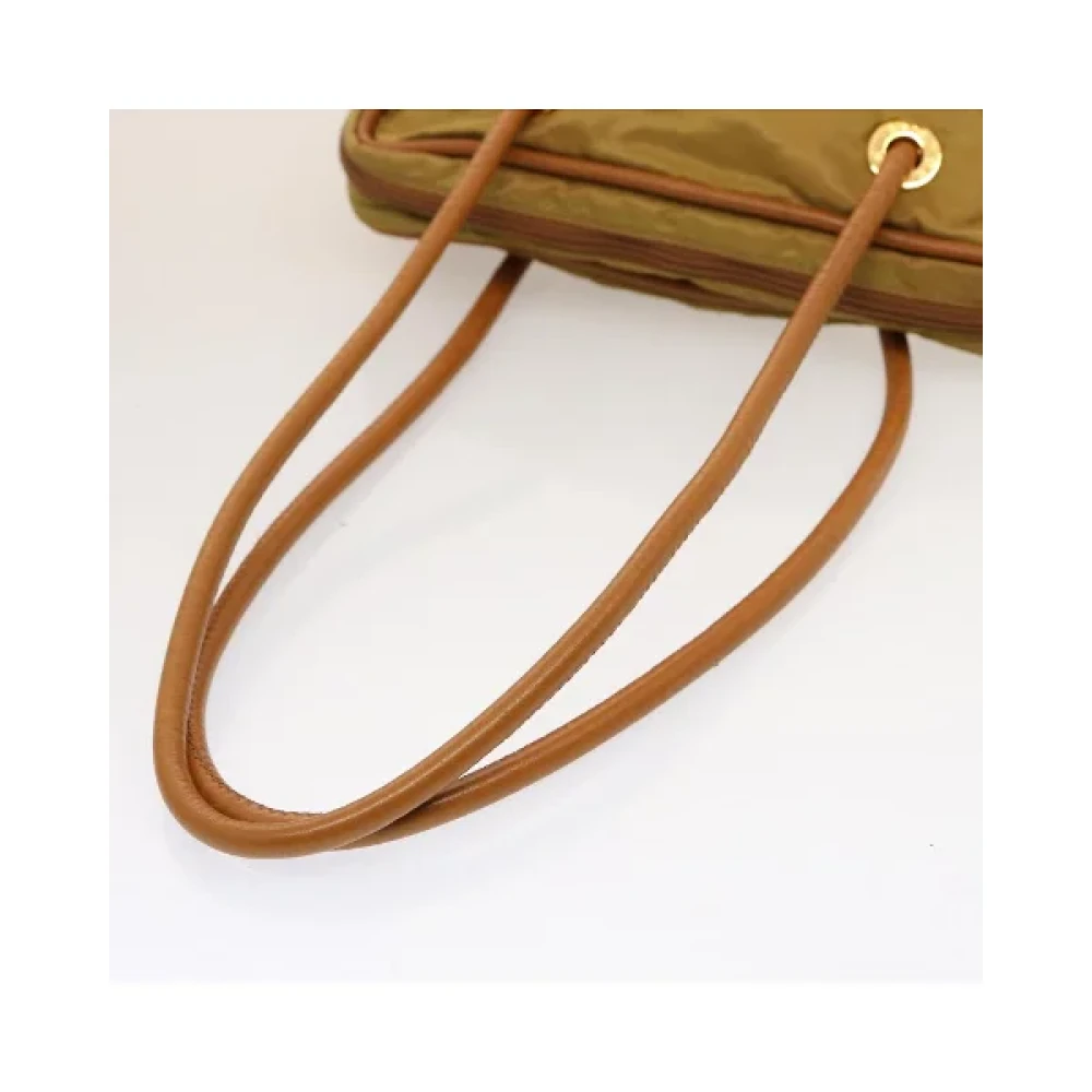 Celine Vintage Pre-owned Nylon celine-bags Green Dames