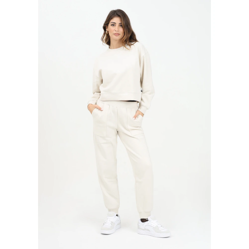 Puma Sportieve Loungewear Set Beige Dames