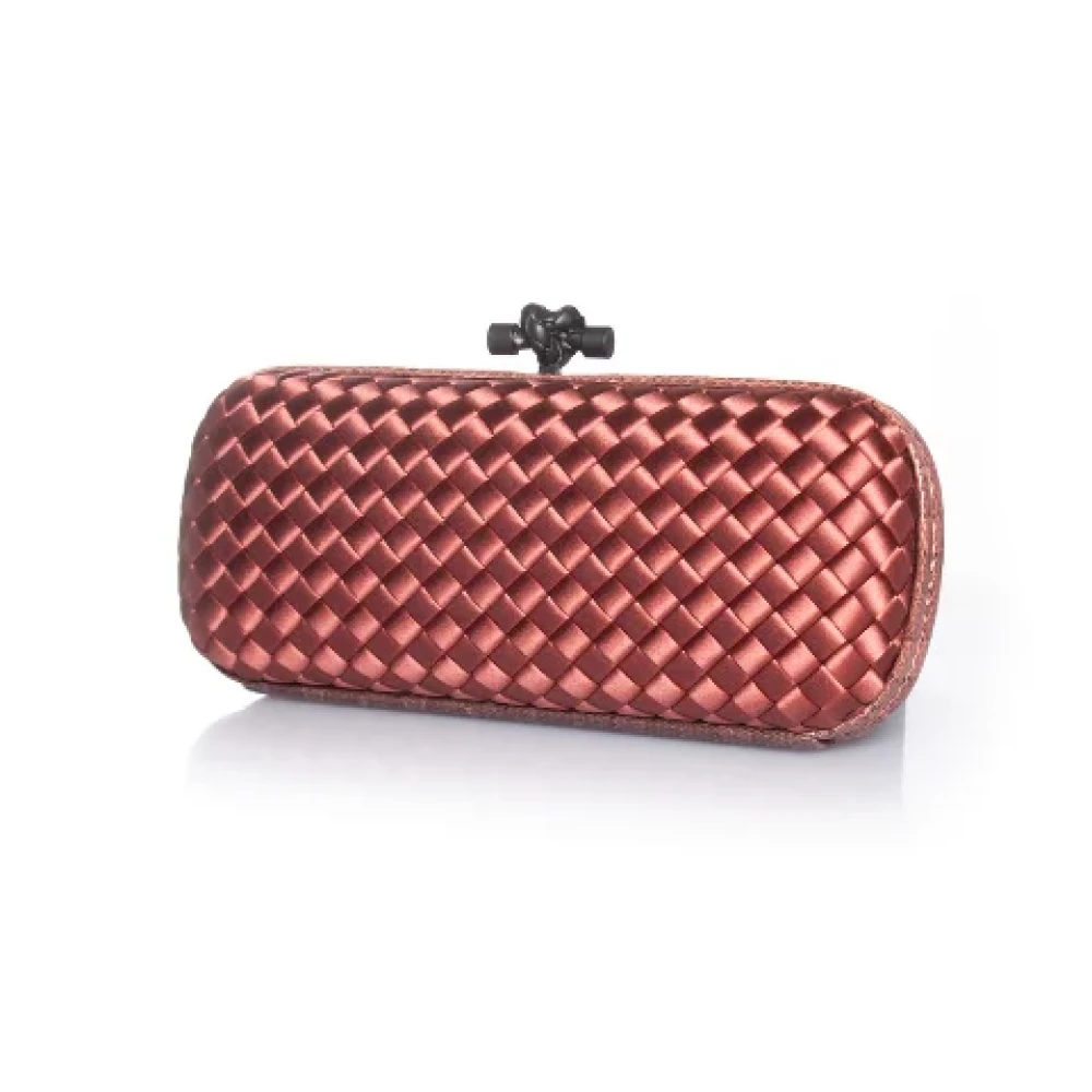 Bottega Veneta Vintage Pre-owned Satin clutches Pink Dames