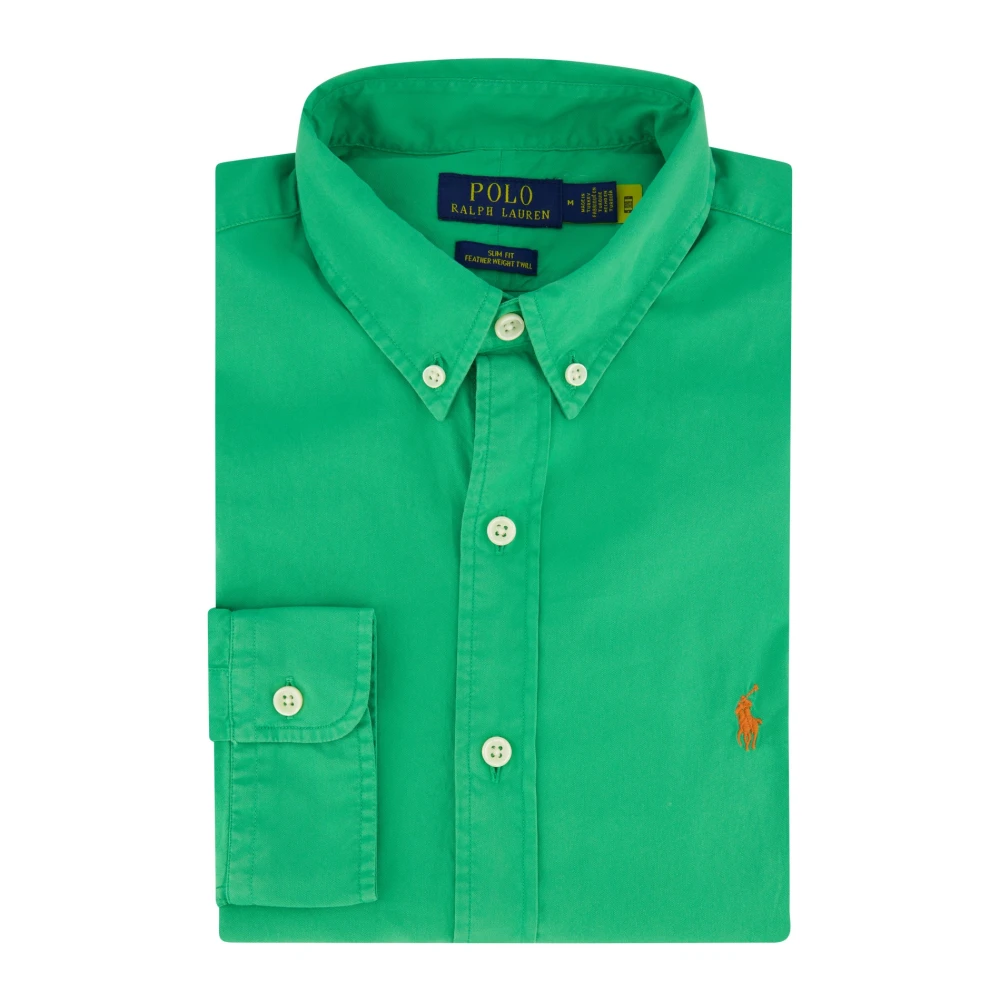 Ralph Lauren Groen Casual Slim Fit Overhemd Green Heren