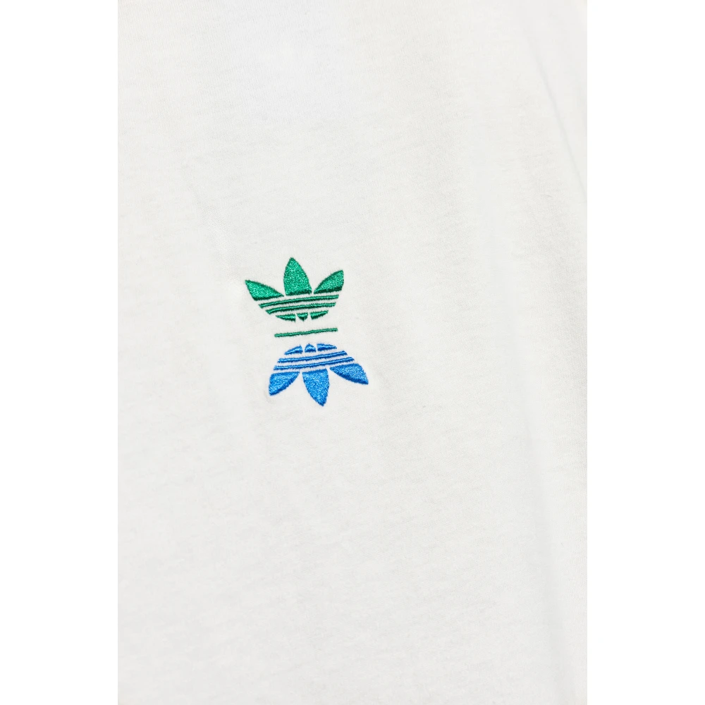 adidas Originals T-shirt met logo Beige Heren