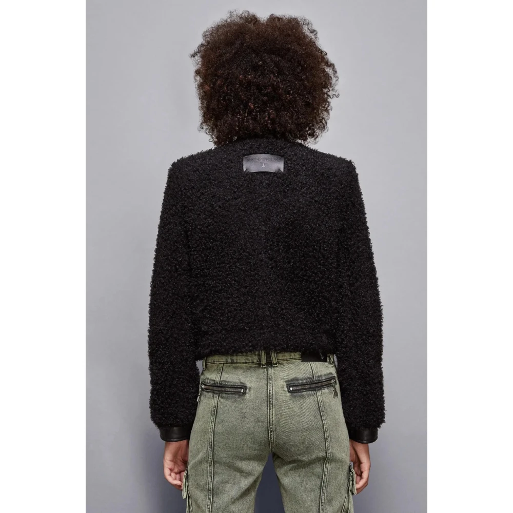 PATRIZIA PEPE Slim Fit Stoffen Jas Stijl 2O0142E054 Black Dames