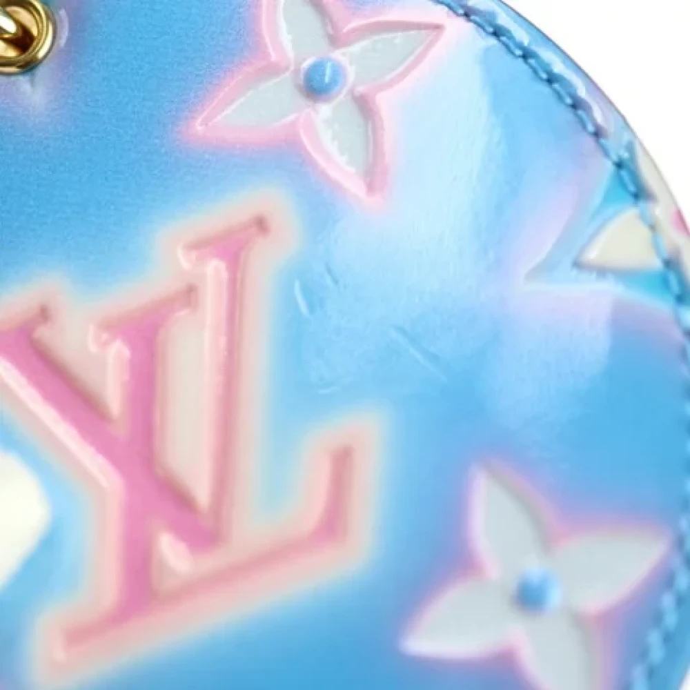Louis Vuitton Vintage Pre-owned Fabric key-holders Blue Heren