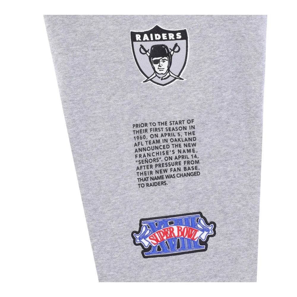 Mitchell & Ness Oakland Raiders Fleece Trainingsbroek Gray Heren