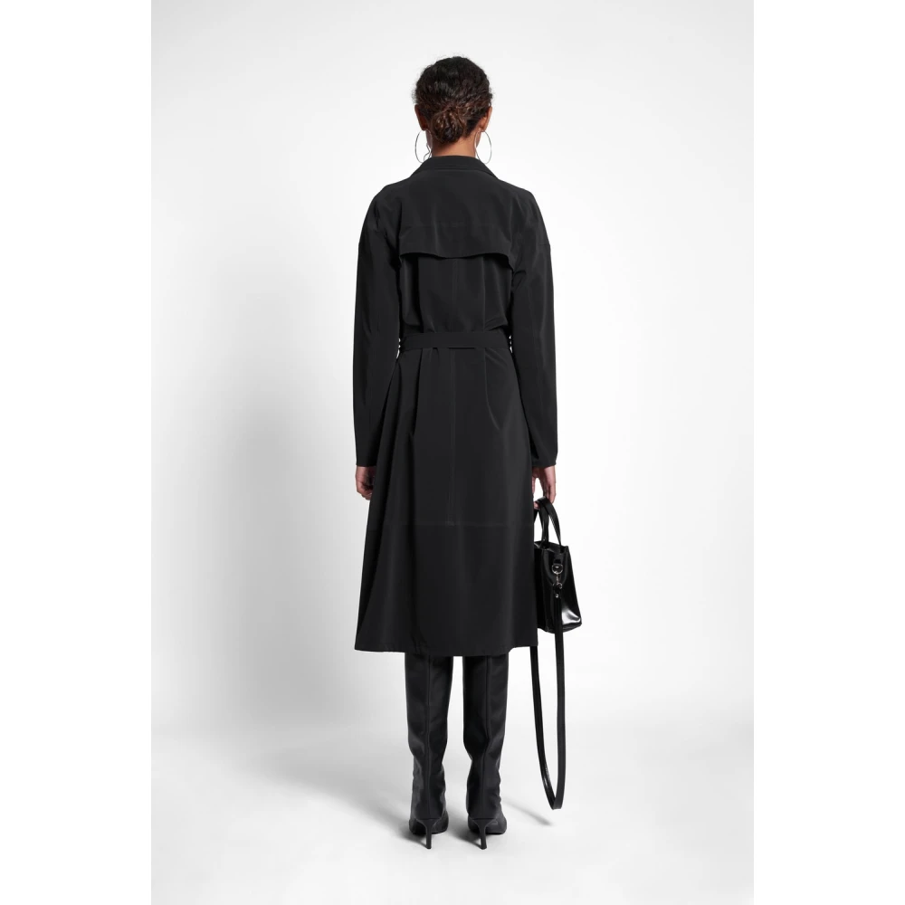 Stutterheim Matte Trenchcoat met Modern Design Black Dames