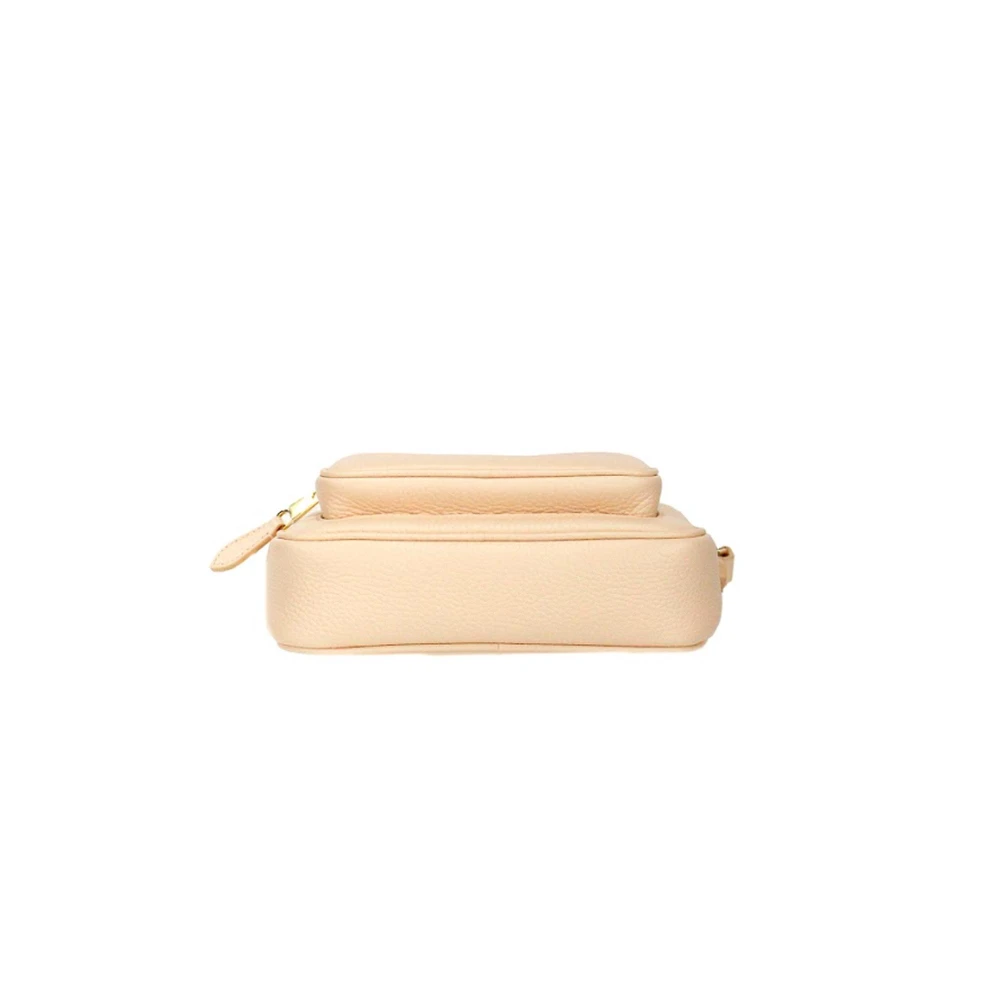 Burberry Korrelig leren cameratas Crossbody tas Beige Dames