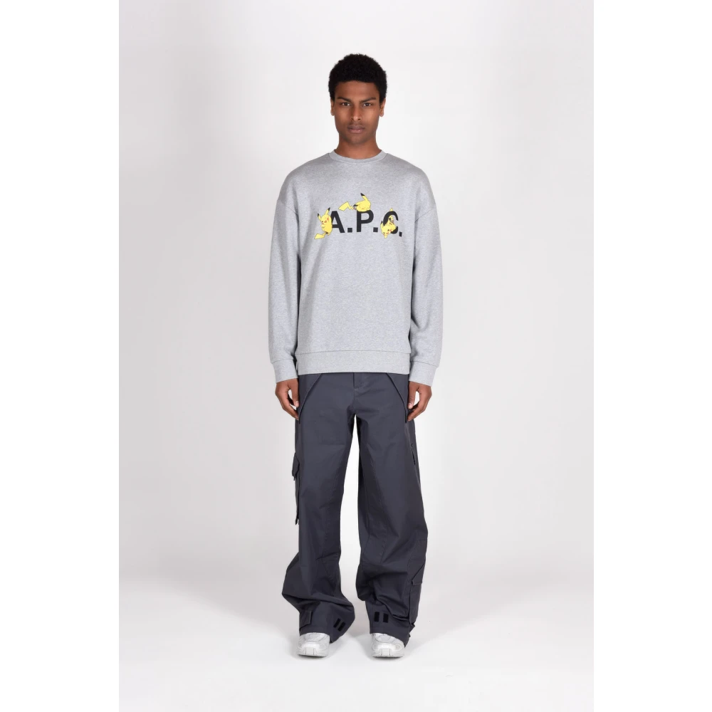 A.p.c. Katoenen Sweatshirts Gray Heren