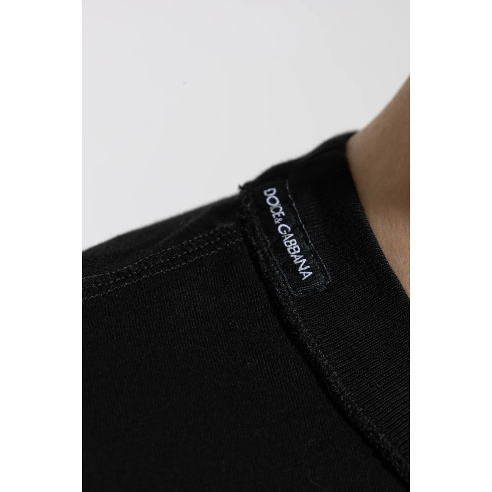 Dolce & Gabbana T-shirt met logo Black Heren