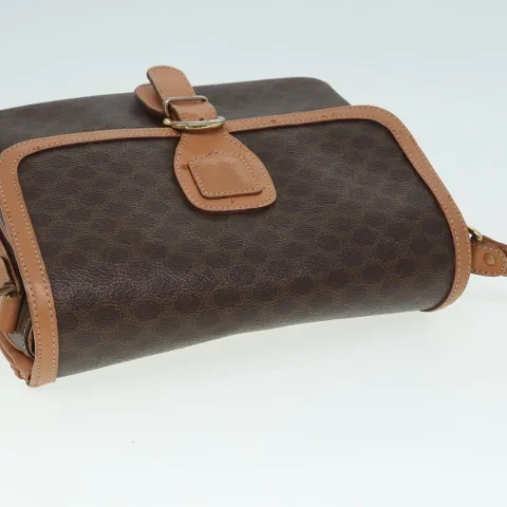 Celine Vintage Pre-owned Canvas shoulder-bags Brown Dames