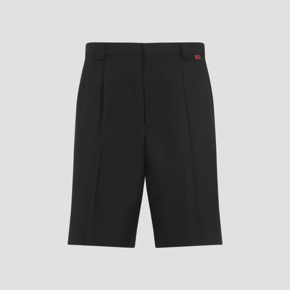 Gucci Wollen Twill Short Black Heren