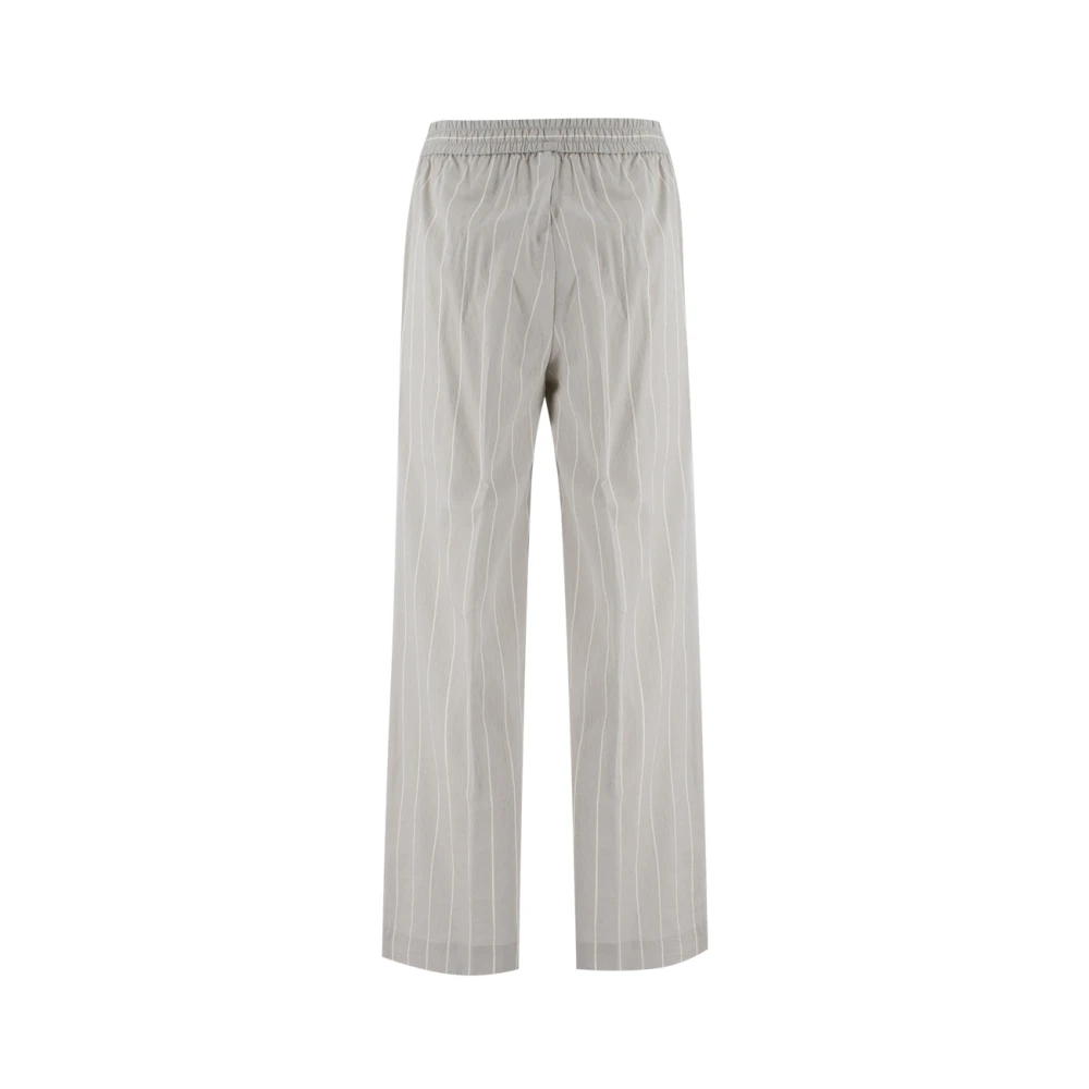 Le Tricot Perugia Wide Trousers Gray Dames