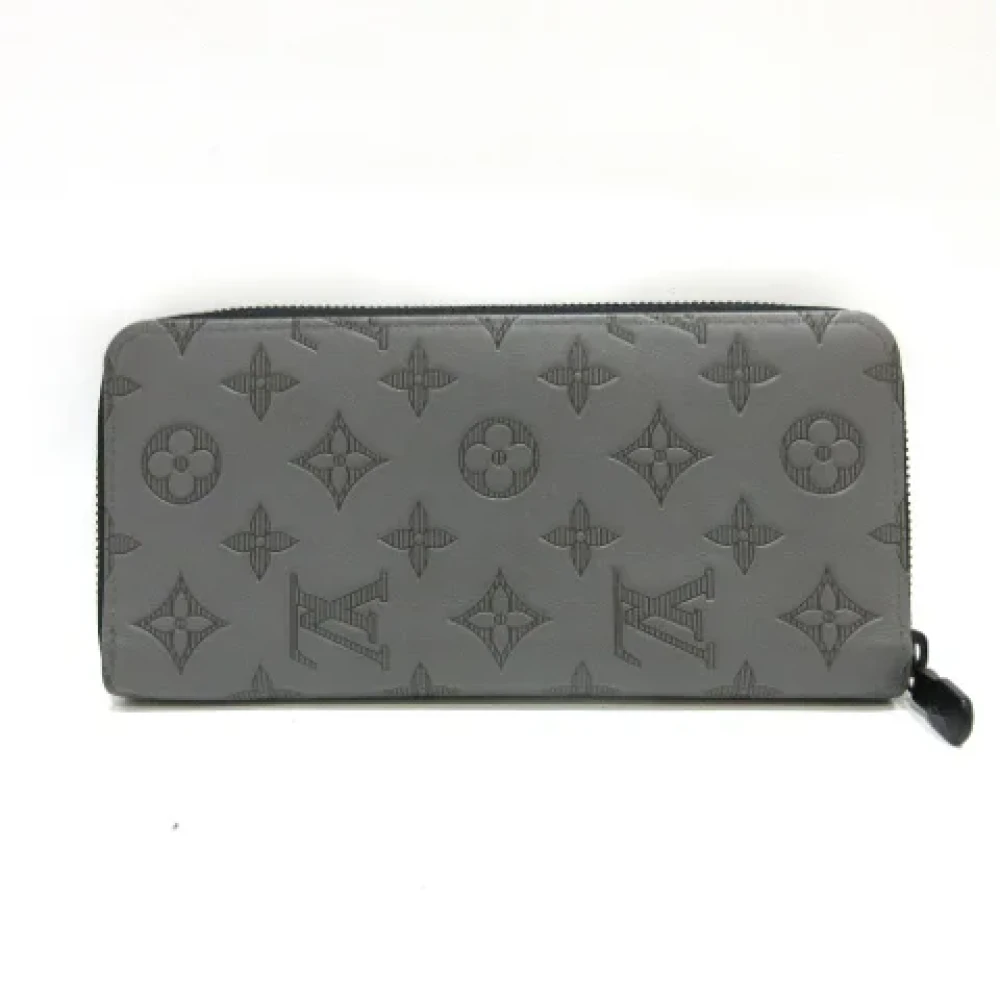 Louis Vuitton Vintage Pre-owned Canvas wallets Gray Heren