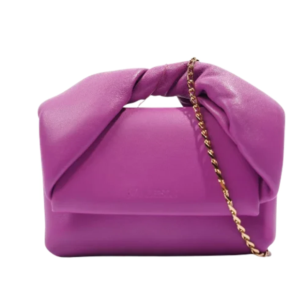 JW Anderson Pre-owned Leather handbags Purple Dames