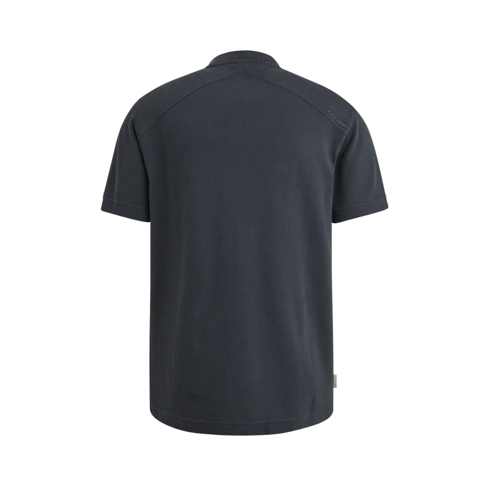 Cast Iron Moderne Kleurblok Tee Regular Fit Blue Heren