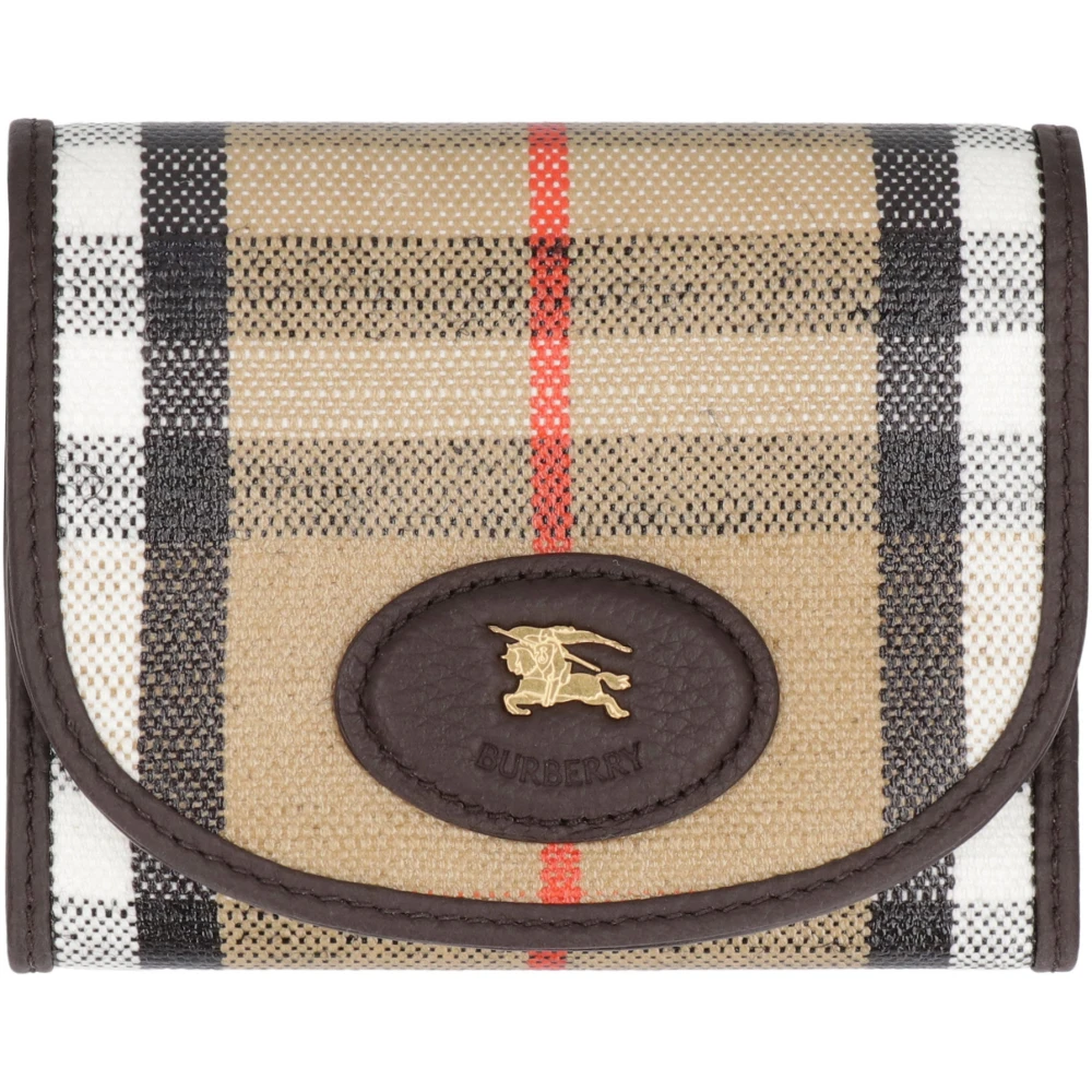 Burberry Women's Brown Wallets & Cardholders, One Size, Highlands Coated Canvas Wallet