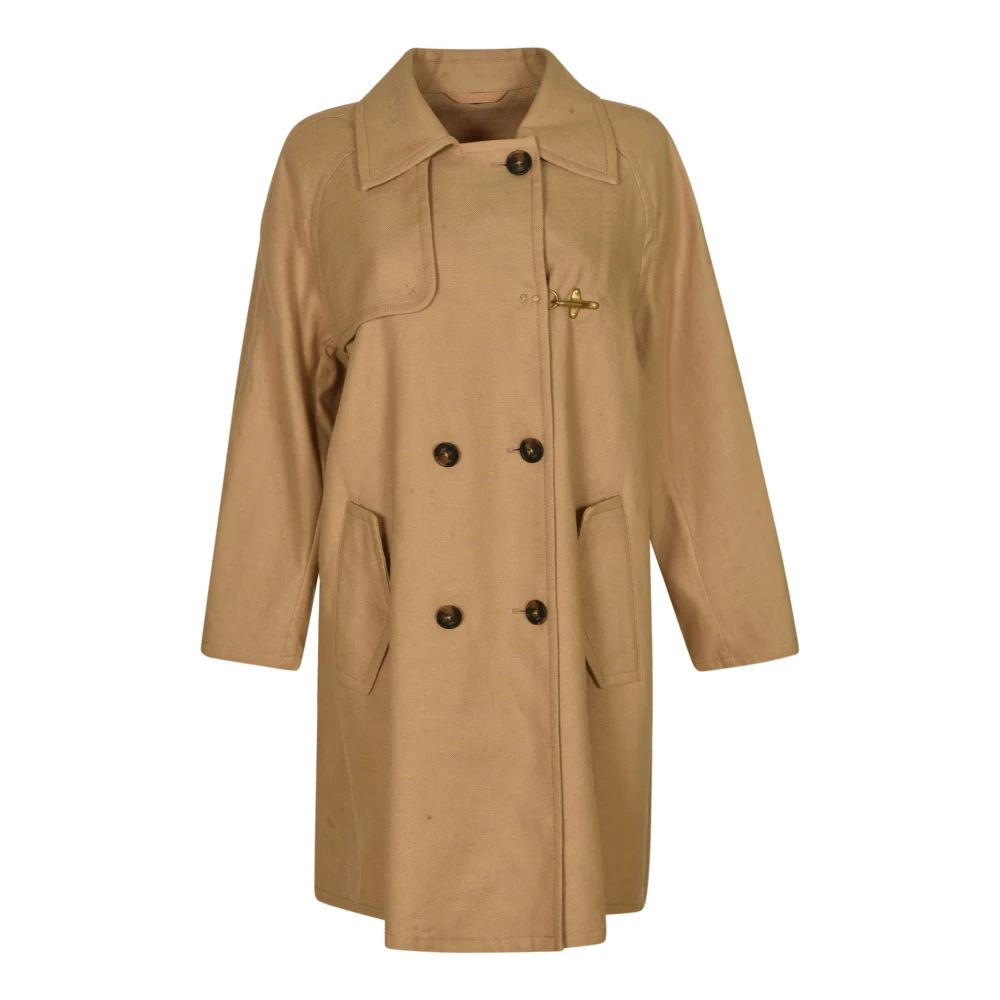 Coats > Double-Breasted Coats - - Fay - Modalova