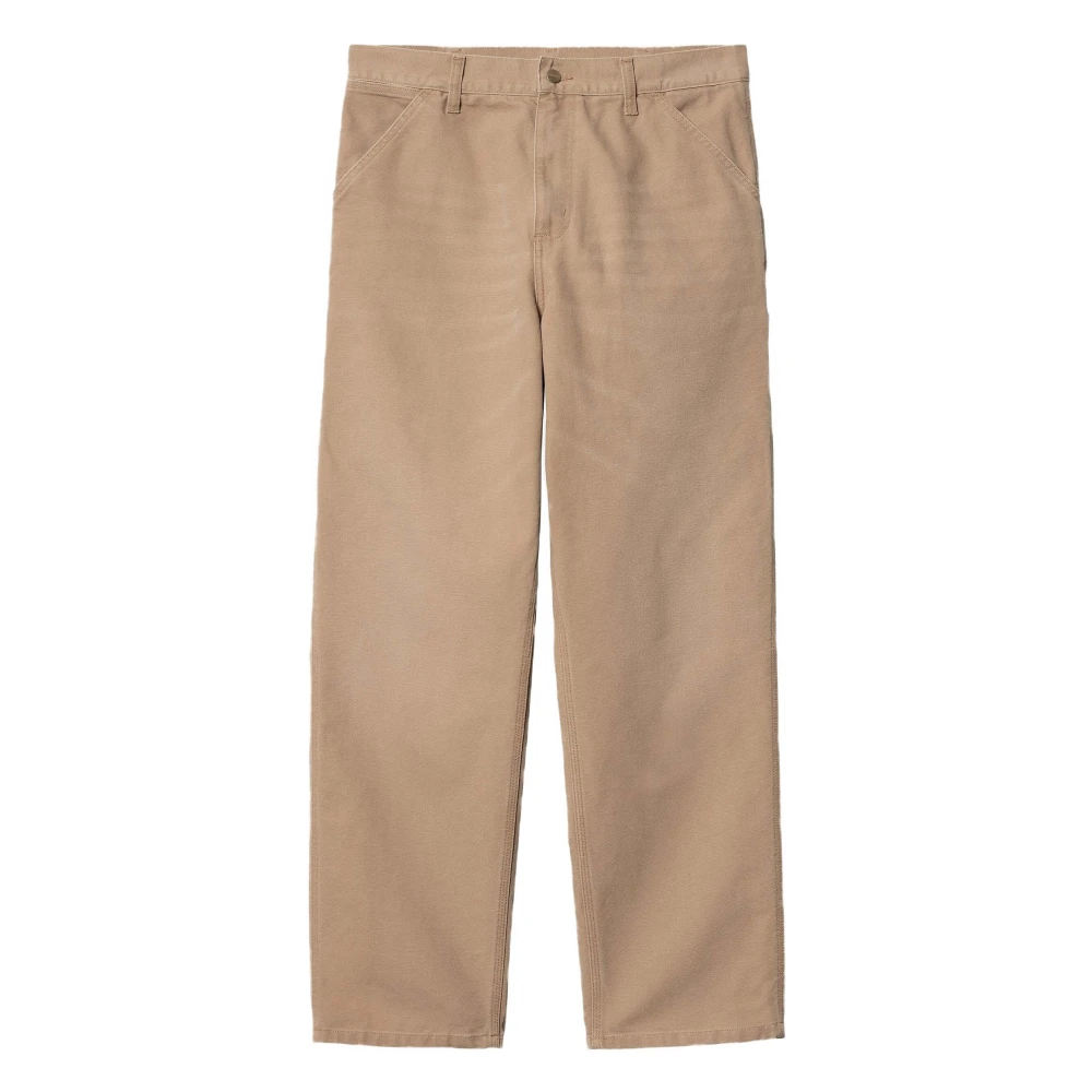 Carhartt WIP Single Knee Lange broek Beige Heren