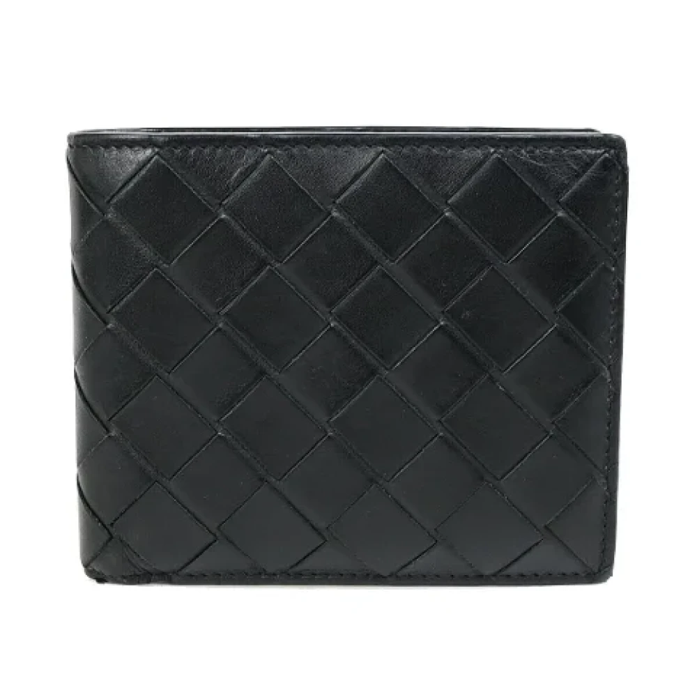 Bottega Veneta Vintage Pre-owned Leather wallets Black Dames