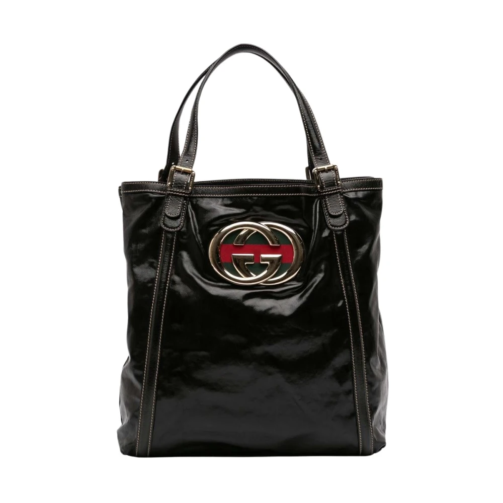 Gucci Vintage Donna Nero Pre-Owned, Taglia Unica, Used,
