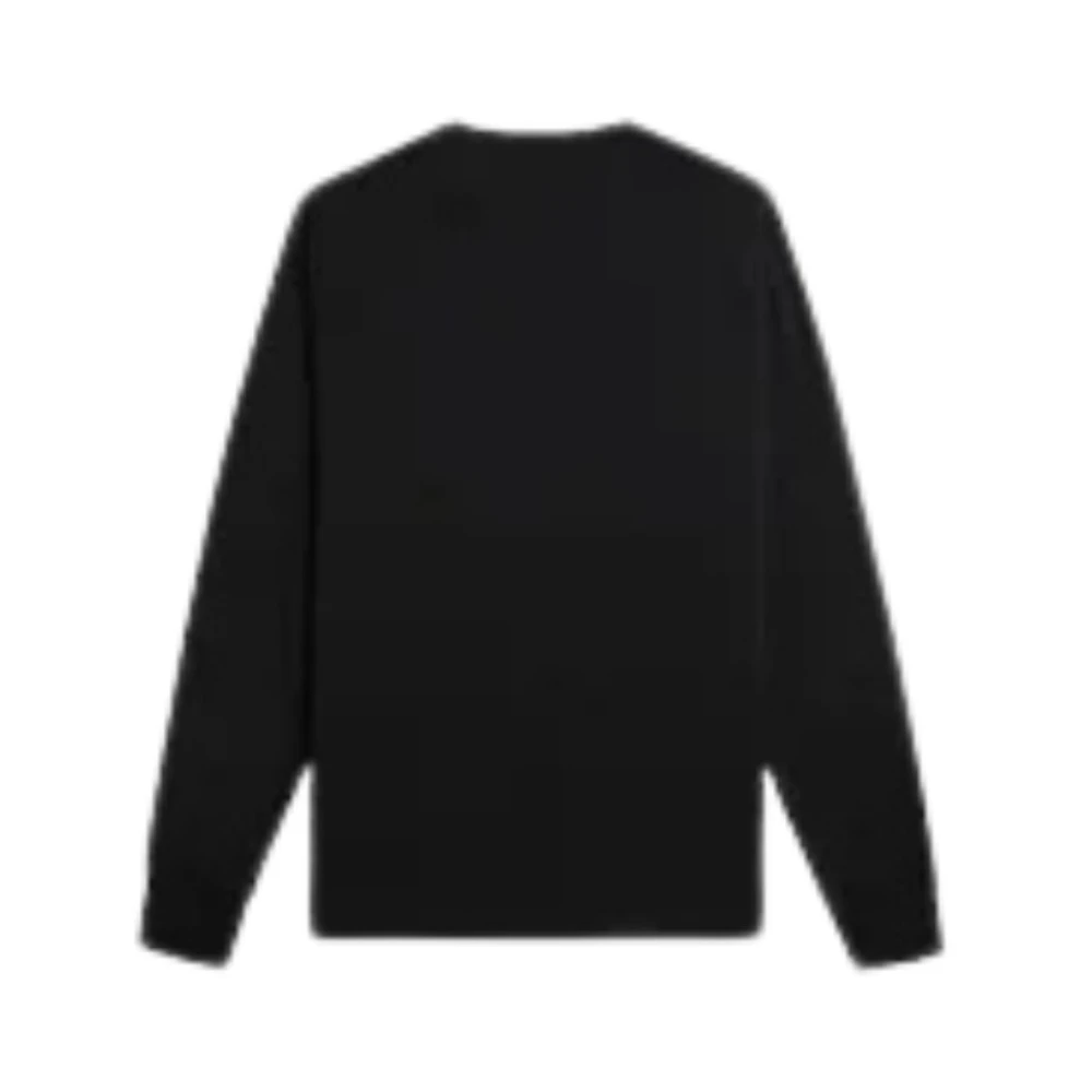 Fred Perry Lange mouwen ronde hals T-shirt Black Heren