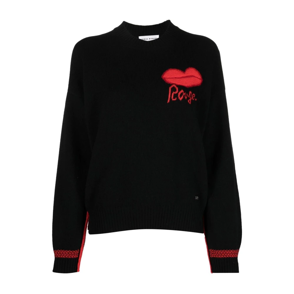 Sonia Rykiel Casual Zwarte Wollen Trui Black Dames