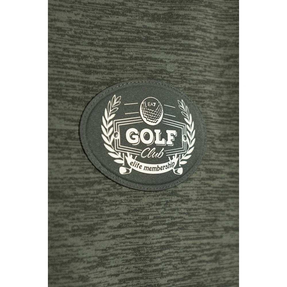 Emporio Armani EA7 Polo met patch Green Heren