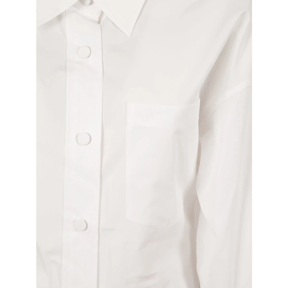 Stella Mccartney Gerimpelde Overhemdjurk White Dames
