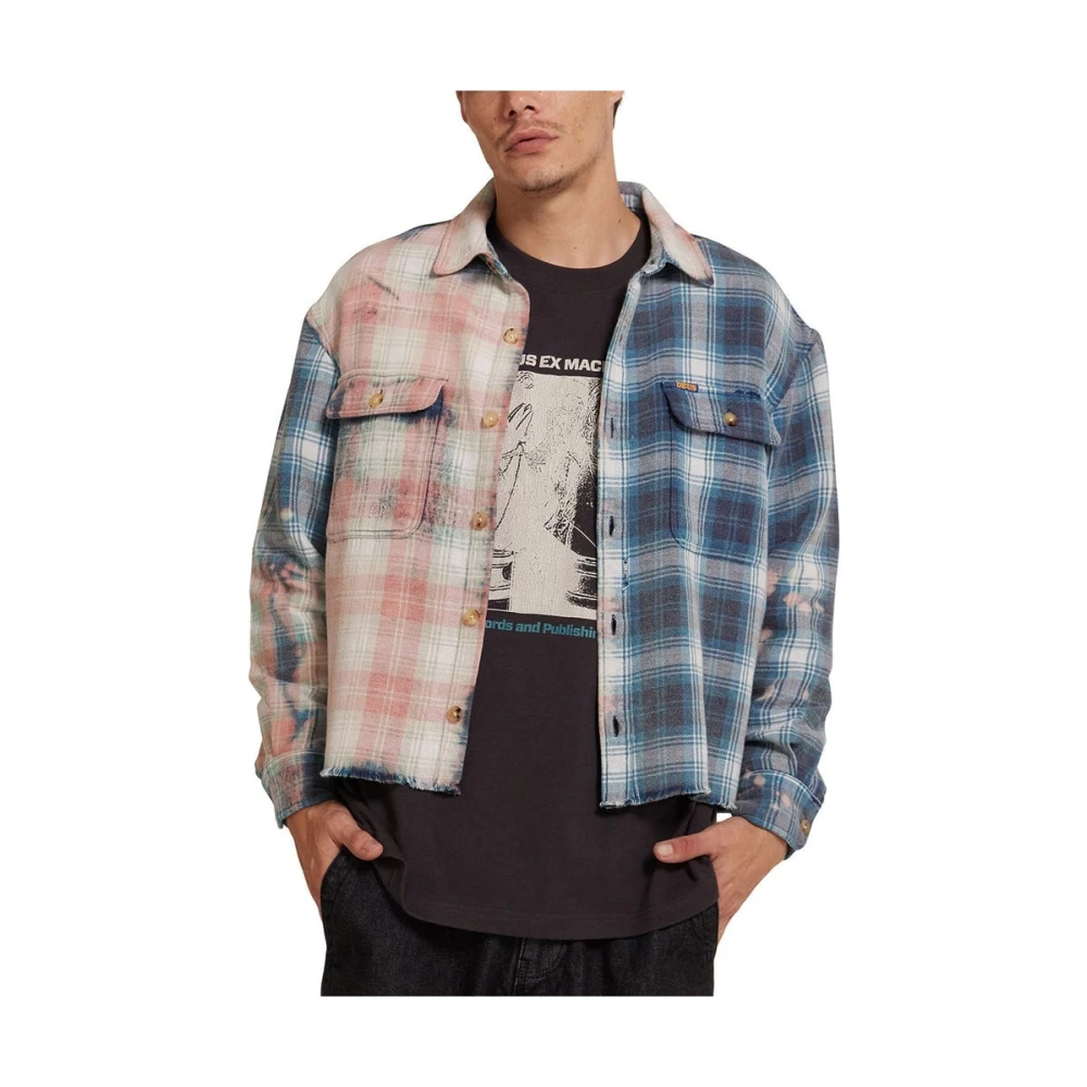 Deus Ex Machina Fantasy Geruite Flanellen Shirt met Borduurwerk Multicolor Heren