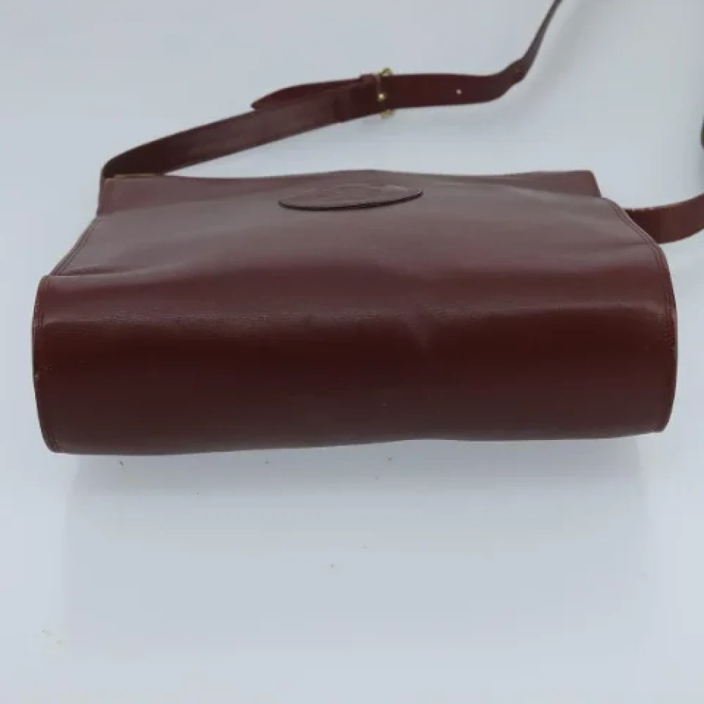 Cartier Vintage Pre-owned Leather shoulder-bags Red Dames