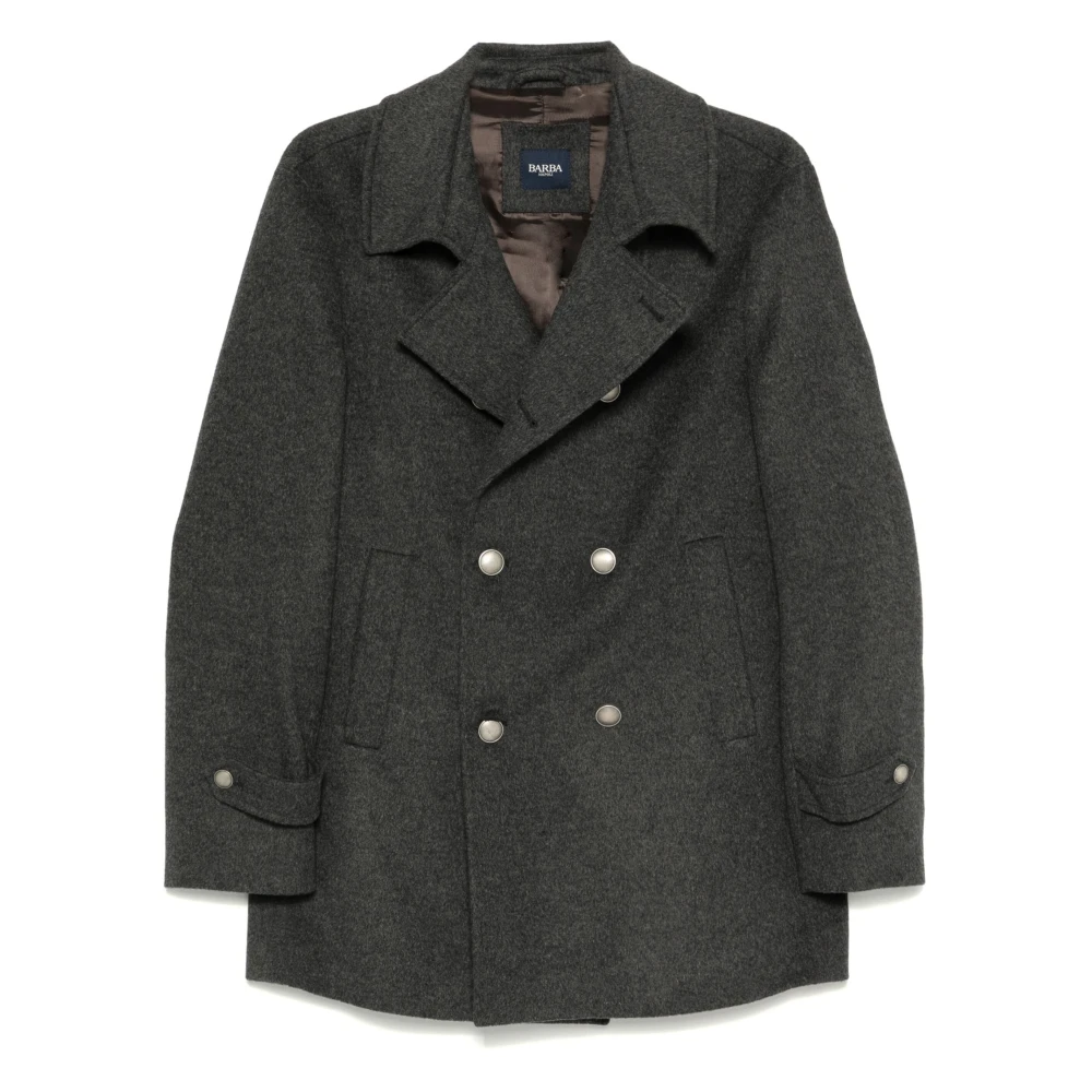 Coats > Double-Breasted Coats - - Barba - Modalova
