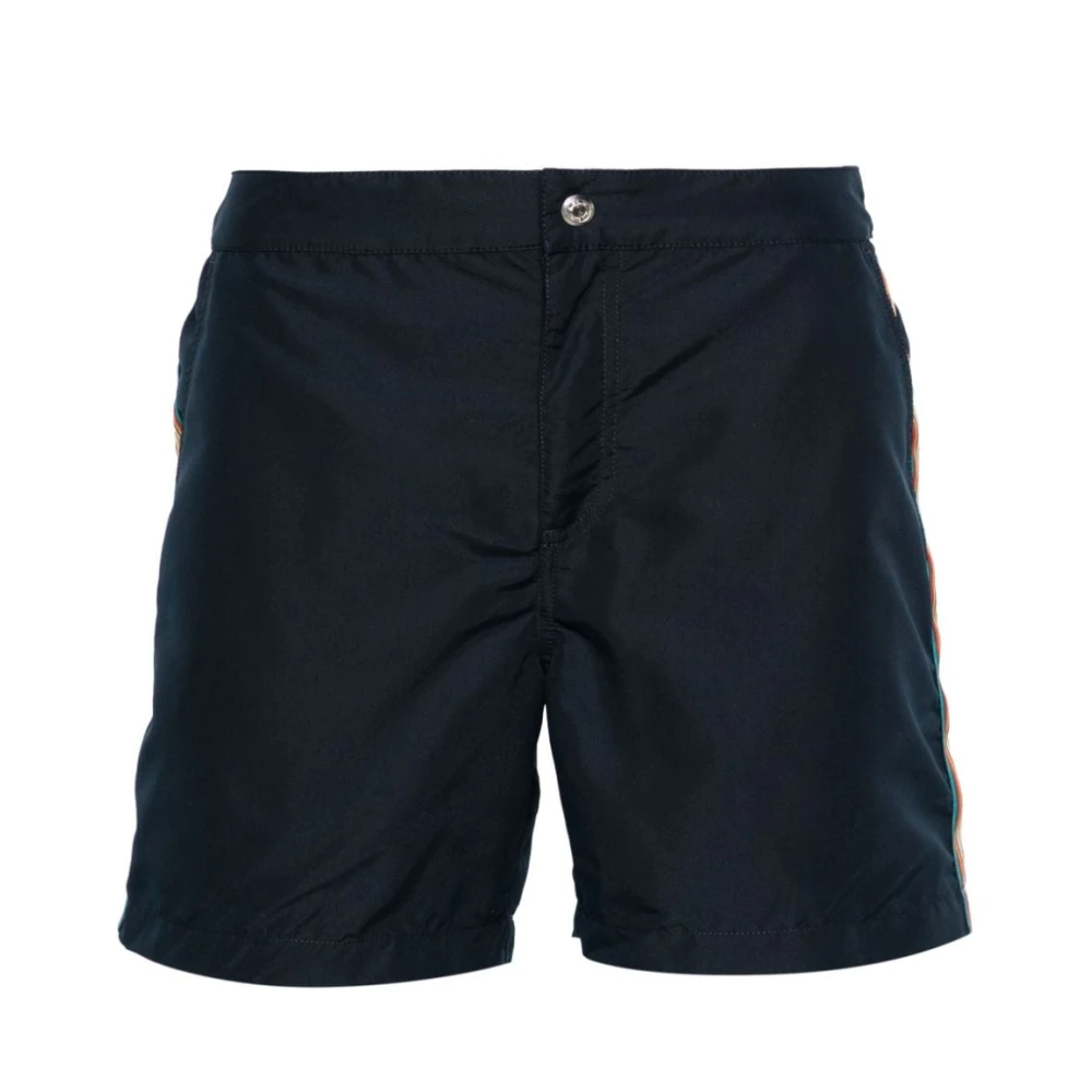 Paul Smith Blue Beachwear, Male, Xl, Signature Stripe Swim Shorts