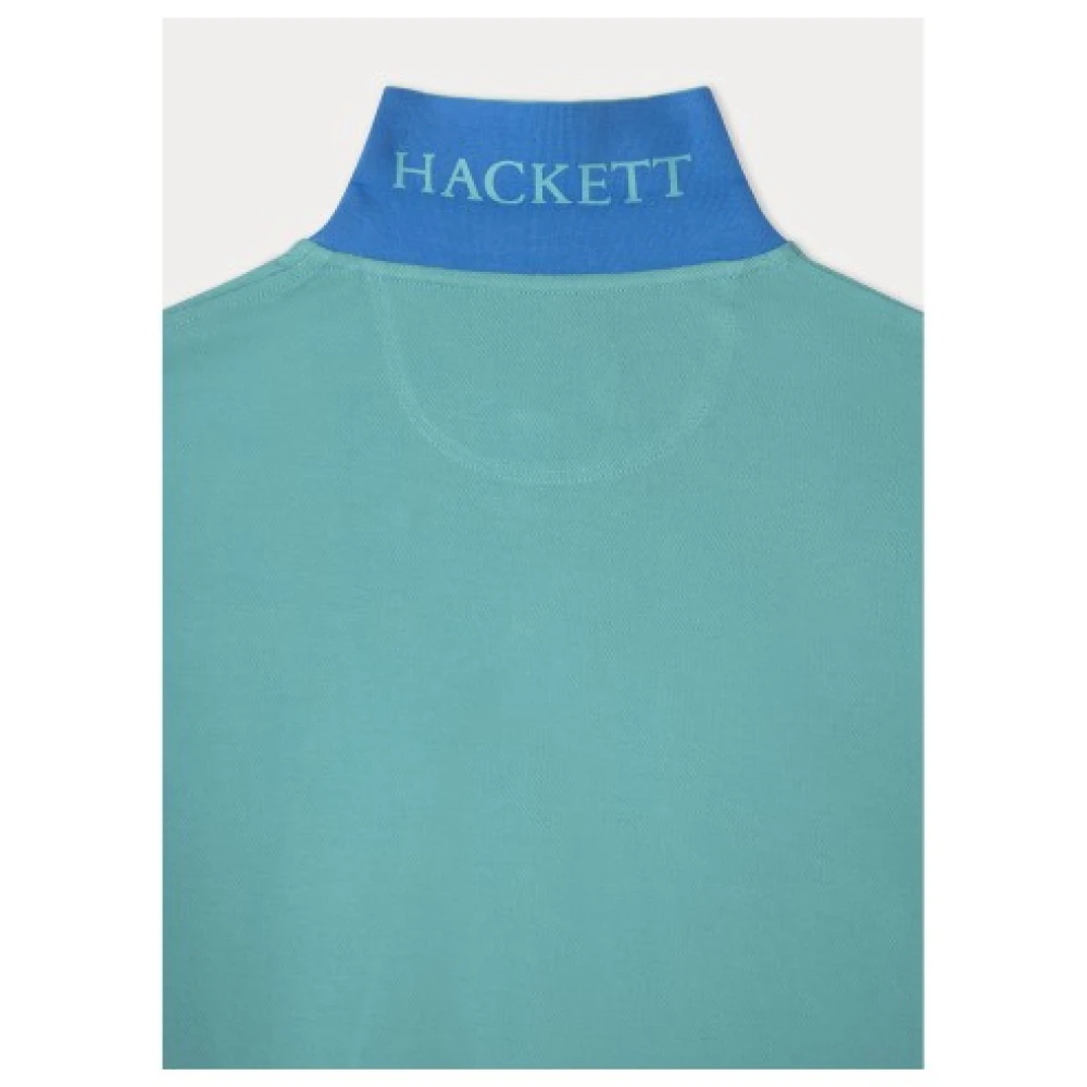 Hackett Heren Polo van 100% Katoen Blue Heren