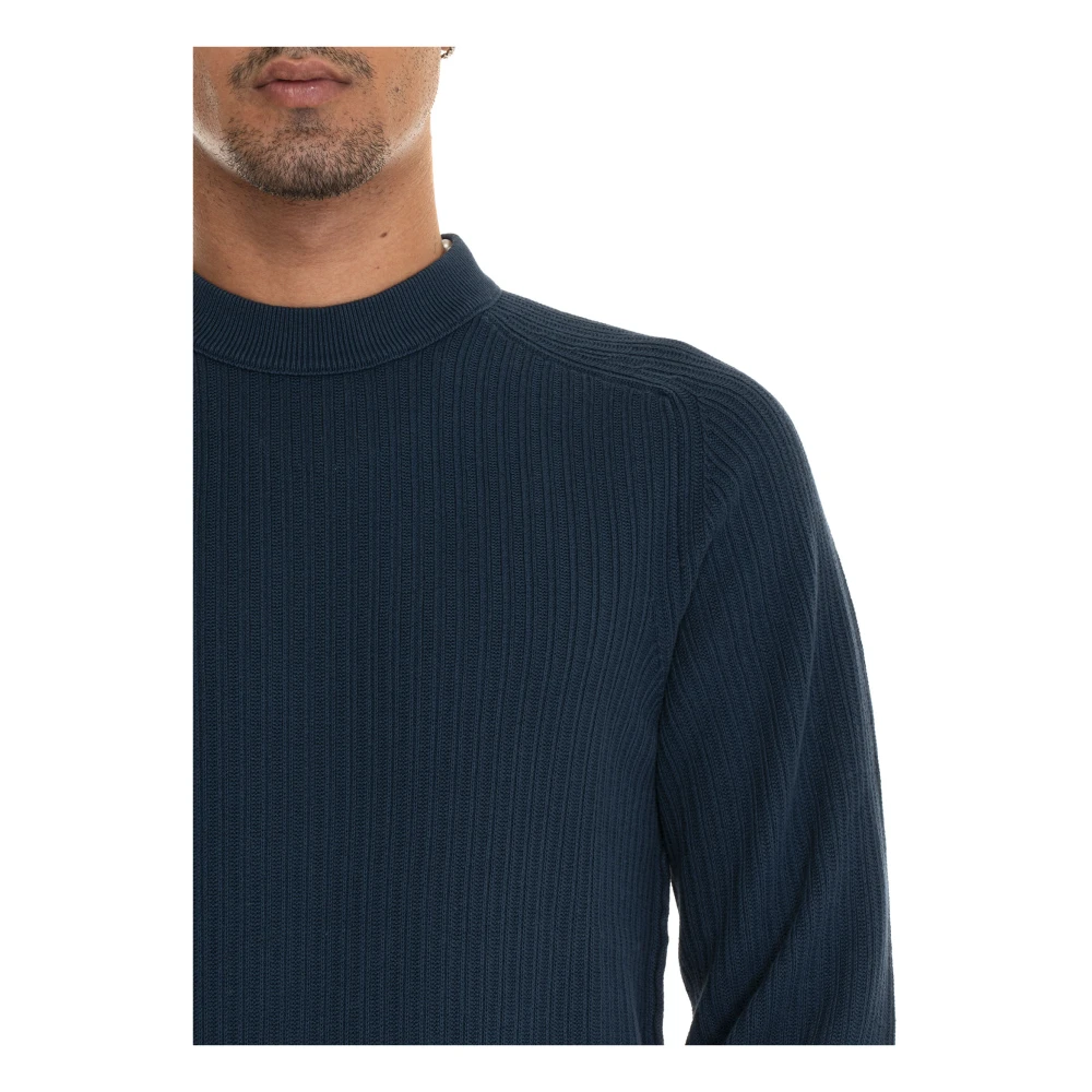 Boss Pullover met ronde hals Blue Heren